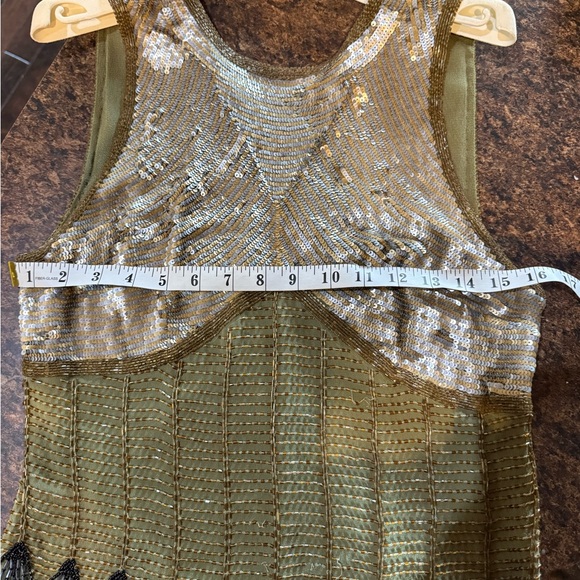Sequined beaded silk top - Picture 9 of 12